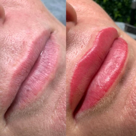 lip tint tattoo