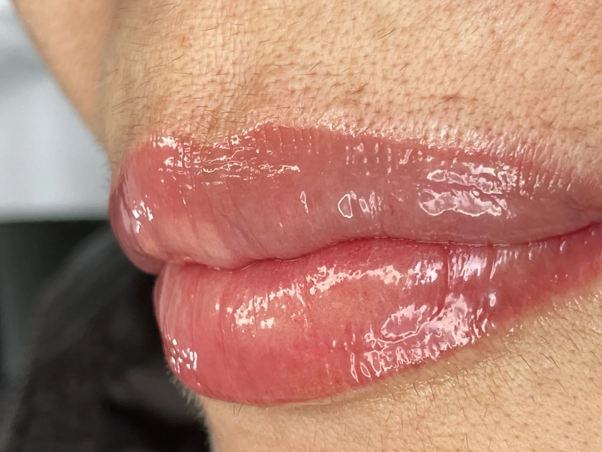 lip outline tattoo