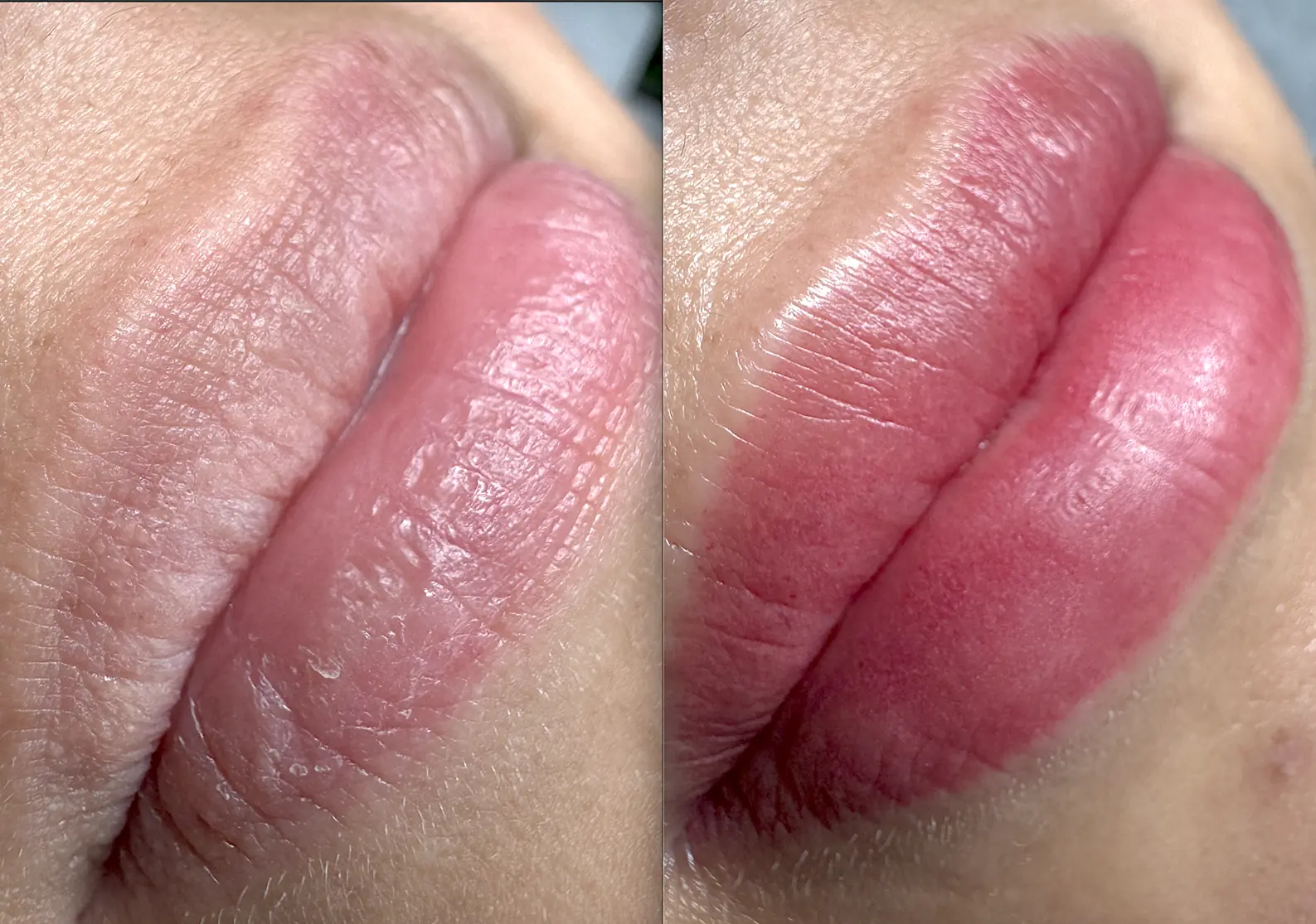 permanent lip tattoo